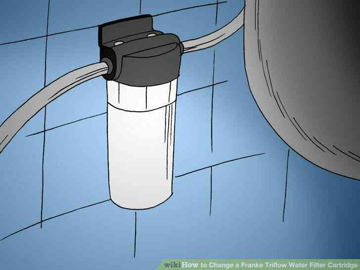 Image intitulé Modifier un Franke Triflow Filtre à Eau la Cartouche de l